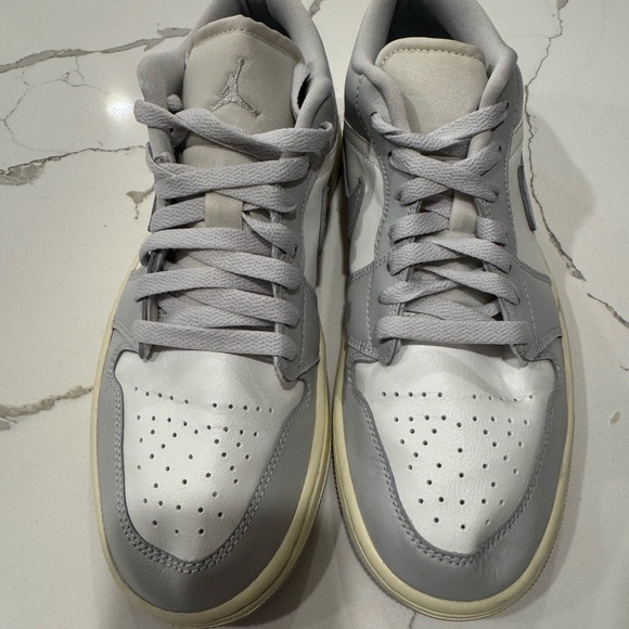 Jordan Woman Gray and White Sneakers - Picture 1 of 8